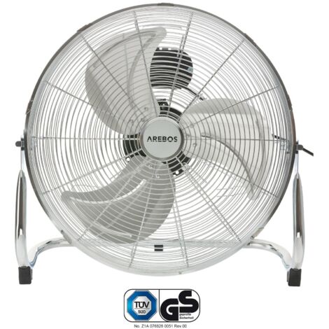 AREBOS Ventilatore da pavimento 18" Ø45 cm raffrescatore d’aria per capannoni