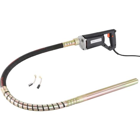 Arebos – Vibrateur à béton 580W – Moteur en cuivre – Longueur tuyau 1,5m – Vibration haute fréquence pour béton armé – Utilisation chantier