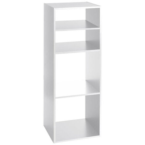 à‰Regal 2 Fächer + 2 Regalböden mix atmosphera - weiß
