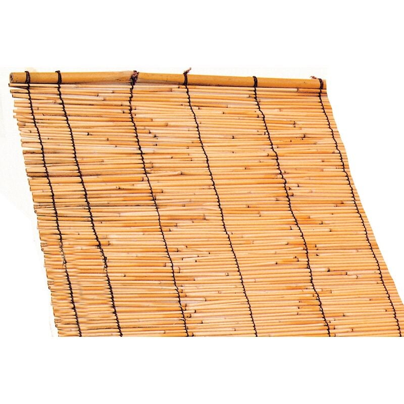 Paravent Arella en cannes de bambou 150x300 cm pour terrasse de balcon de jardin exte'rieur