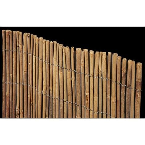 VERDELOOK Arella con Cannette di Bamboo Canniccio Canne Recinzione Esterno Ø 8-10 mm - Formato: 1 x 3 mt