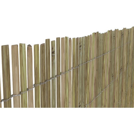 ARREDITALY Arella In Canna Cannette In Bamboo Spaccato Bambù Naturale Da 10 / 15 Mm Arelle Canniccio Decorativo Recinzione Giardino Ringhiera Balcone Terrazza Piscina Stuoia Ombreggiante Frangivista 1 x 3 M