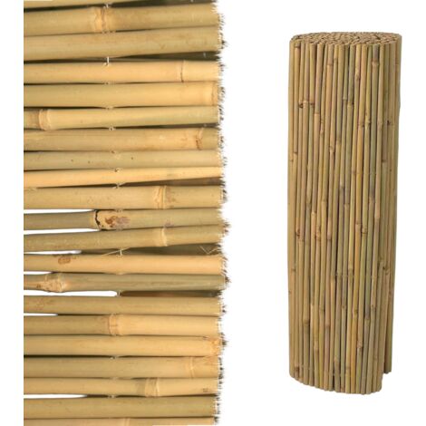 GARDEN DELUXE COLLECTION ARELLA RIVER 2X3 MT CANNETTE BAMBU DI 18-20MM LEGATE CON FILO METALLICO PASSANTE