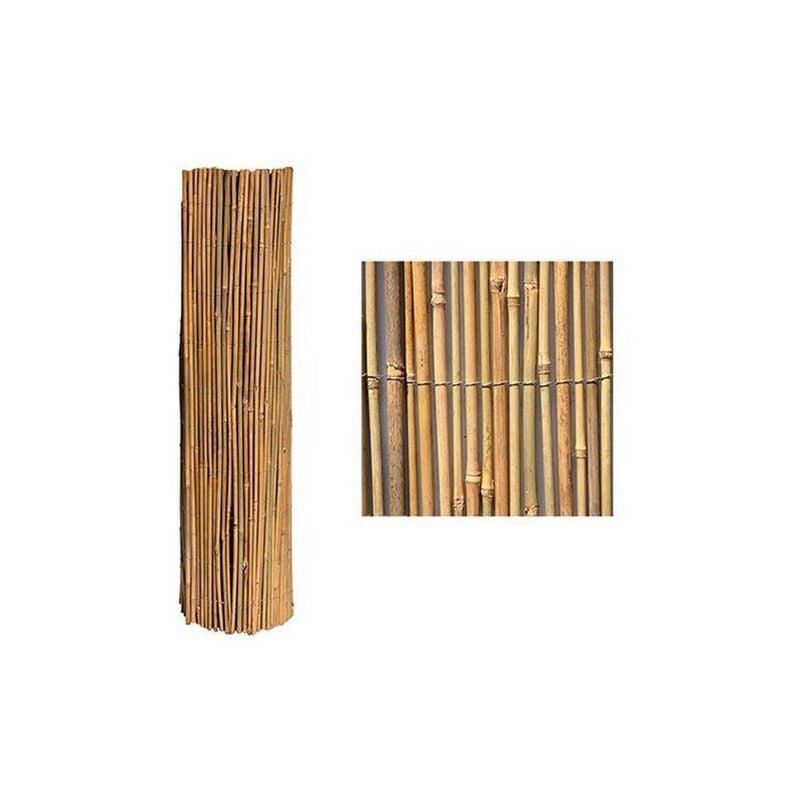 Lifeingarden - Arella Mister screen externe en cannes de bambou 1x3 mt attache'es avec un fil me'tallique se chevauchant pour le jardin exte'rieur