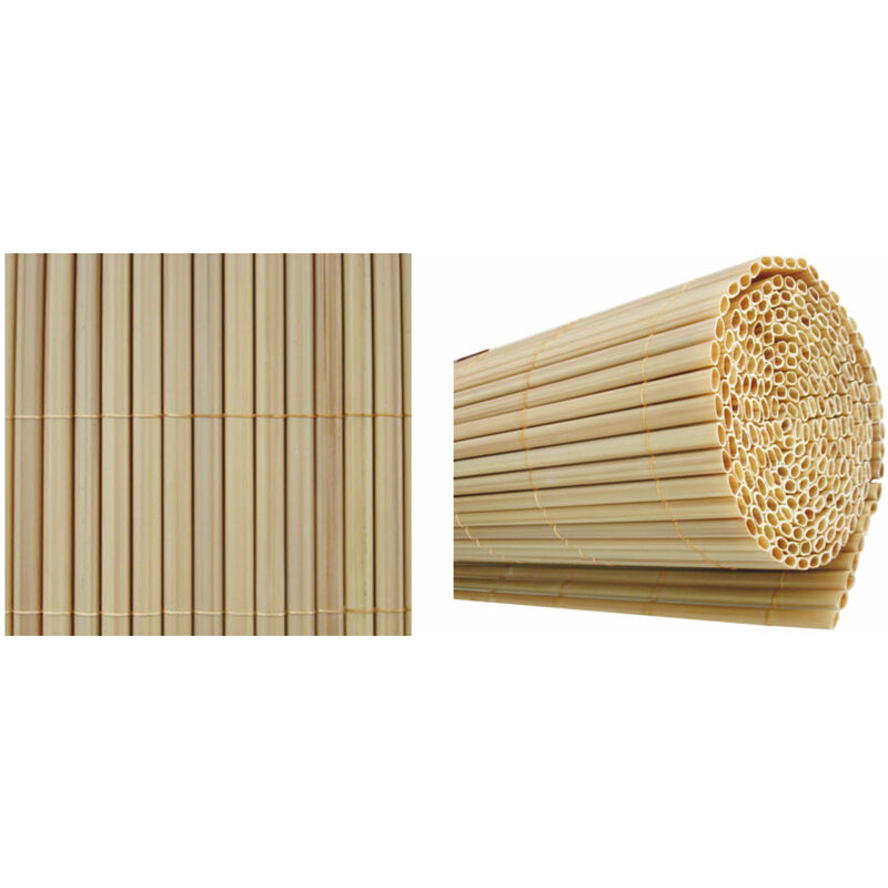 Garden Deluxe Collection - Arelle dans la canne à effet de bambou en pvc avec cordon en nylon 150x300 cm