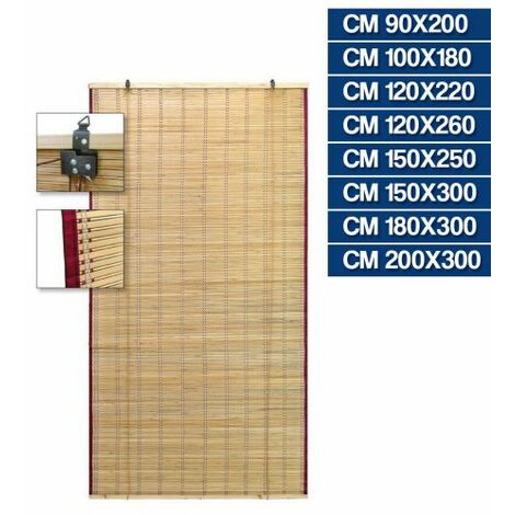 Arella Tenda In Bambu Stuoia Ombreggiante Carrucola Da Esterno Finestre 28945v Cm 90x200 28945 28945v 28945