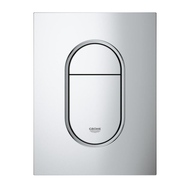 Plaque de Commande pour Toilette Suspendu Grohe Arena Cosmolitan s 13x17cm Chromé - 37624000