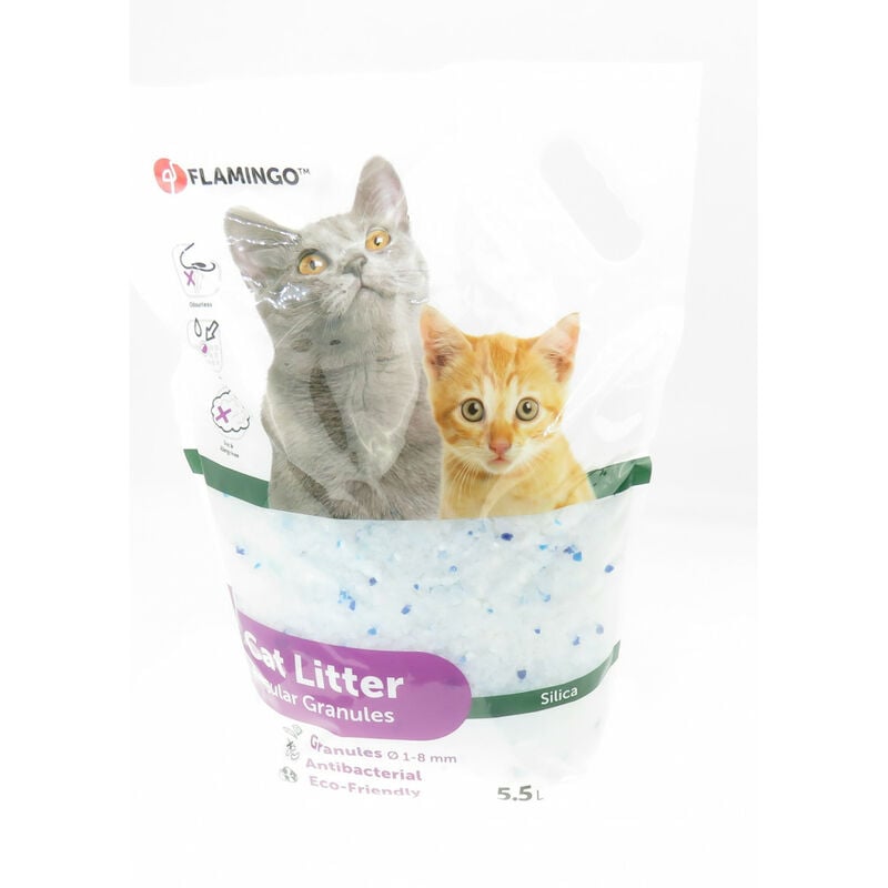 

Ropa de cama de sílice . gránulos medianos. 5.5 litros. de arena para gatos.
