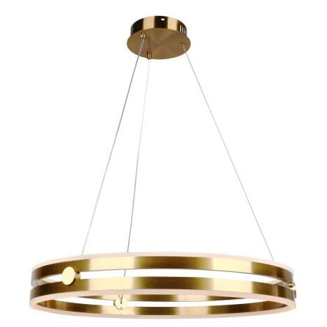 Arena - Lámpara de anillo LED moderna latón 60 cm
