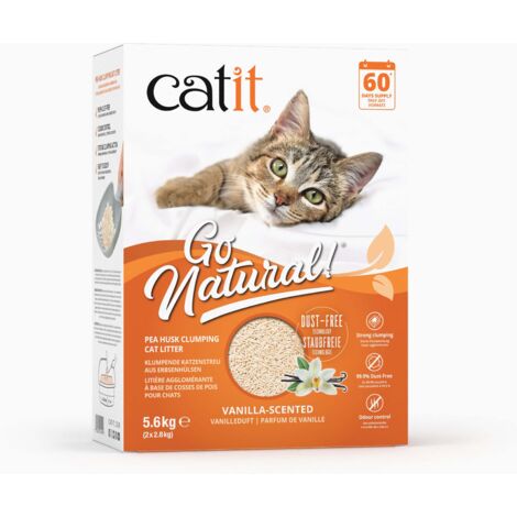 Arena para Gatos Aglomerante de Cáscara de Guisante Catit Go Natural