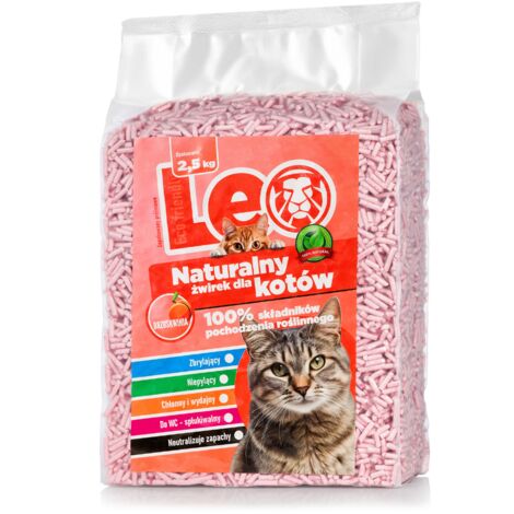 Arena para gatos Leo - Melocotón