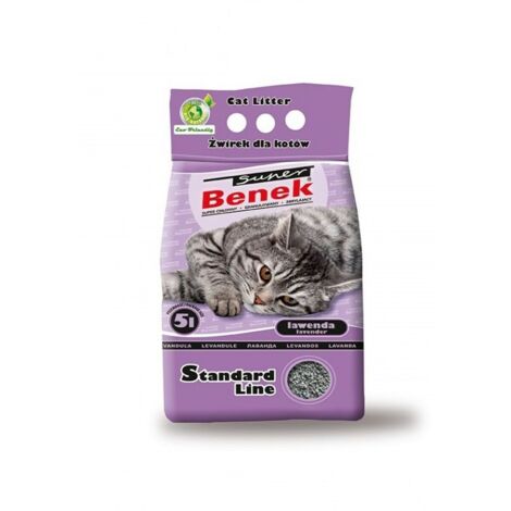 Arena para gatos Super Benek Standard color lavanda, 5x5 l