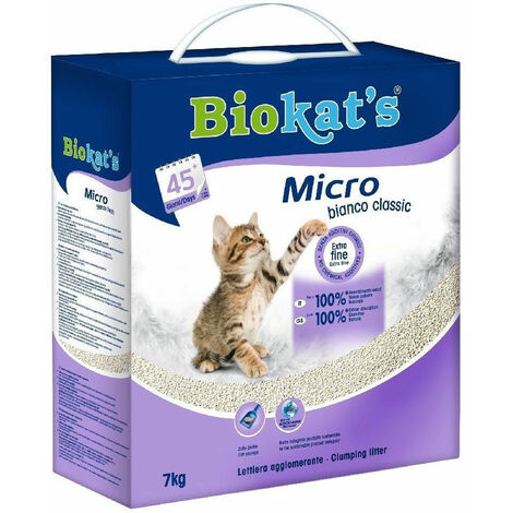 Arena Sandimas Micro Bianco Classic 7kg per letto per gatti
