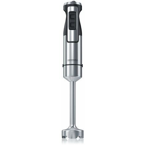 Arendo - Frullatore a immersione in acciaio inox da 1000 Watt - Coltello a quattro ali - Frullatore ad immersione - Regolazione continua della velocità - Tasto turbo - Piedino estraibile