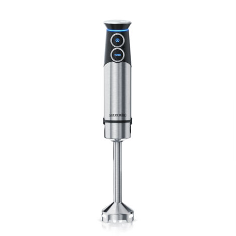 Arendo Stabmixer Edelstahl, elektrischer Pürierstab 1500 Watt, stufenlose Geschwindigkeit, Turbotaste, Rührstab für Babynahrung, Suppe, Smoothie