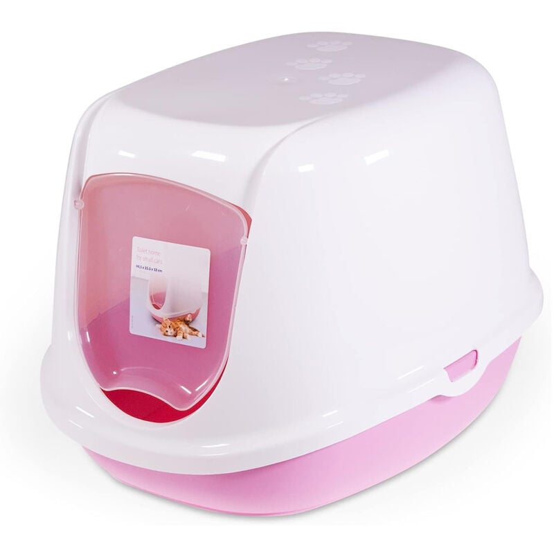 

Global - Arenero cubierto para gatitos Duchesse | Bandeja de arena para gatos | Caja de arena WC para gatitos