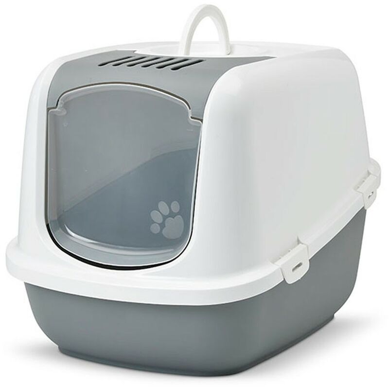 

Global - Arenero cubierto para gatos Nestor Jumbo | Bandeja de arena grande | Caja de arena WC para gatos
