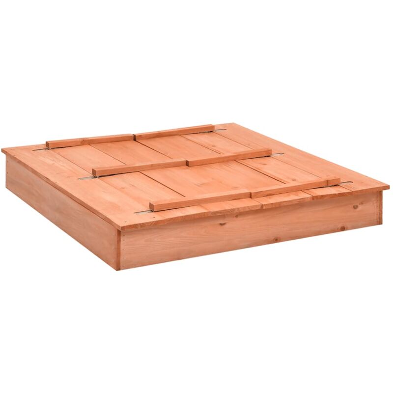 

vidaXL Arenero de madera de abeto 95x90x15 cm - Marrón