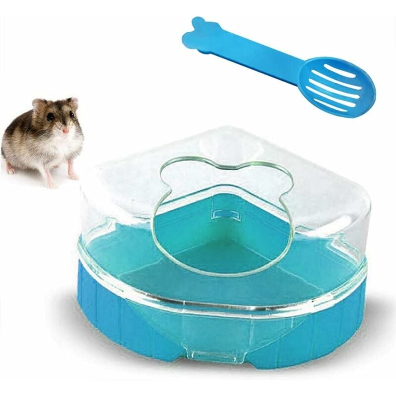 

Arenero de plástico para baño con pala para hámster, jerbo, rata