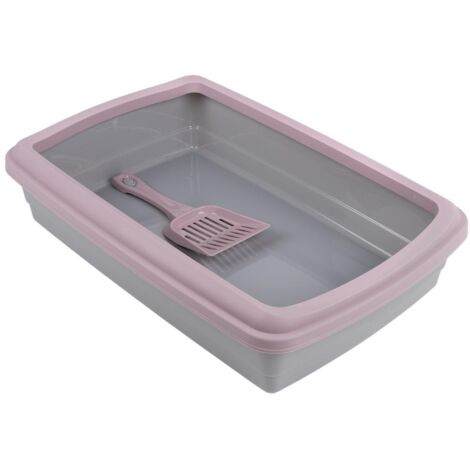 ARENERO PARA GATOS COLOR GRIS 47 X 31 X 11 cm venta unitaria