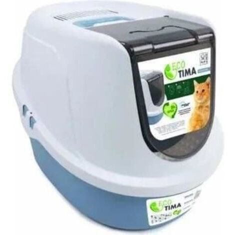 Arenero para Gatos MPETS ECO TIMA Azul Plástico