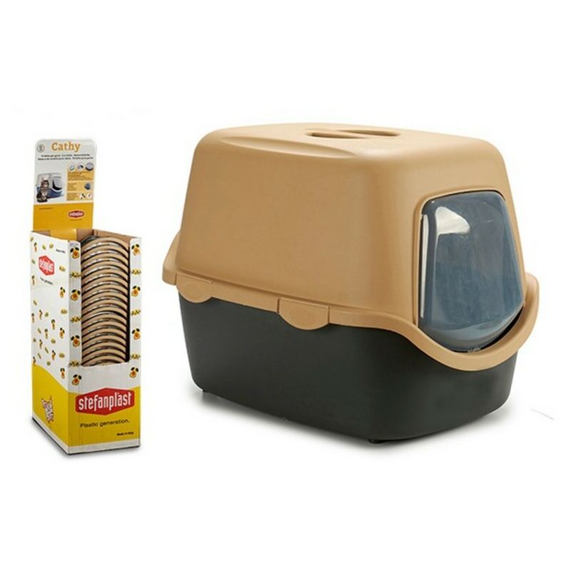 

Arenero para Gatos Plástico Beige (55 x 40 x 39 cm)