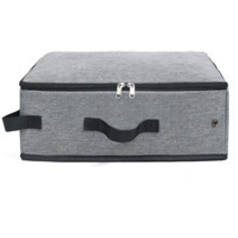 Arenero plegable para gatos, arenero portátil con tapa, bolsa de transporte ligera y plegable para gatos medianos, caja de almacenamiento impermeable para suministros.