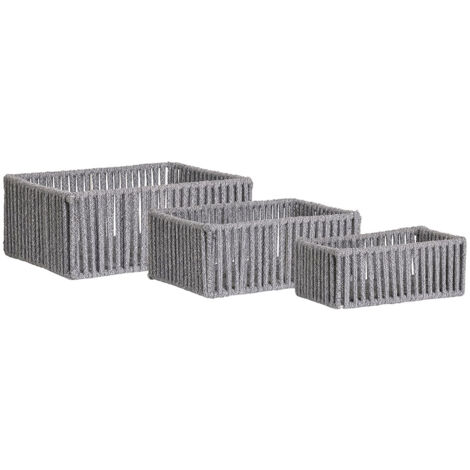 Arese Körbe Set von 3 grau.