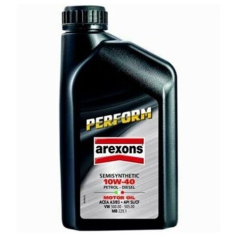 Arexons ® - Olio Motore 10w-40 Perform Semi Sintetico Per Auto Veicoli 1 Lt Motore Diesel -