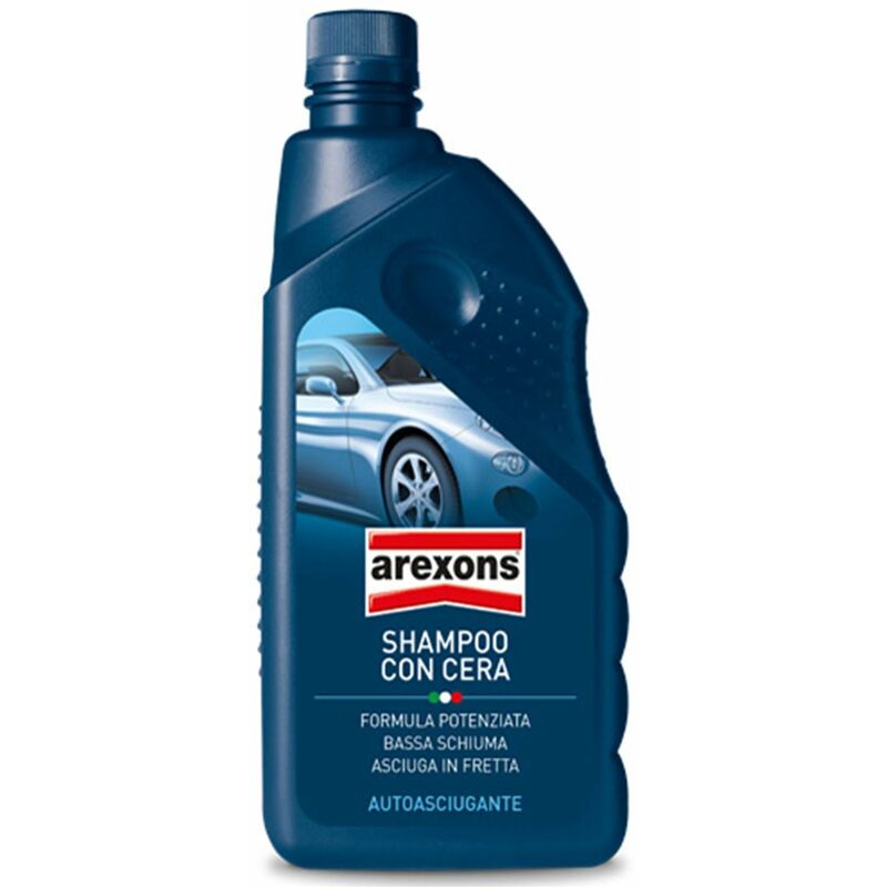 Image of Arexons - Shampoo con cera autoasciugante auto moto lavaggio pulizia cura macchina