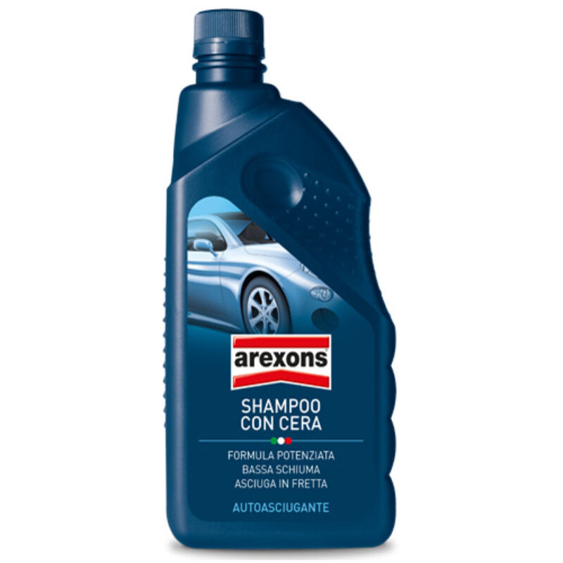 Image of Arexons - shampoo con cera autoasciugante per auto moto 1 lt ART.8358
