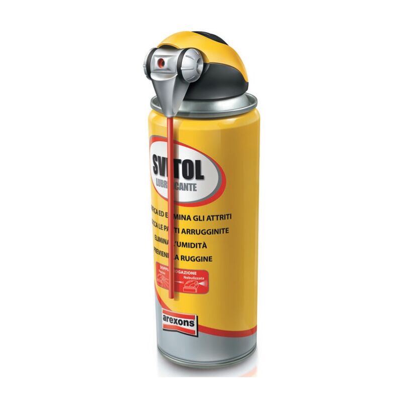 Arexons Svitol spray lubrifiant 400 ml avec distributeur 360 avec fermeture et ouverture de vanne