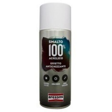 Arexons VERNICE SPRAY ML.400 SMALTO 100% ACRILICO EFFETTO ANTICHIZZANTE Antracite Arexons 6 PZ