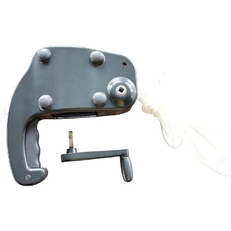 Maniglia A Manovella Di Ricambio Per Ombrellone Da Patio – Staffa In Acciaio E Plastica, Diametro 43 Mm – Colore Casuale (Nero O Grigio)