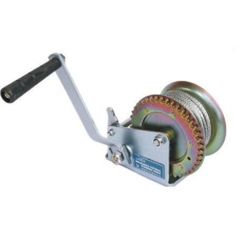 Argano manuale geko g01080 capacità 450 kg cavo 10 m