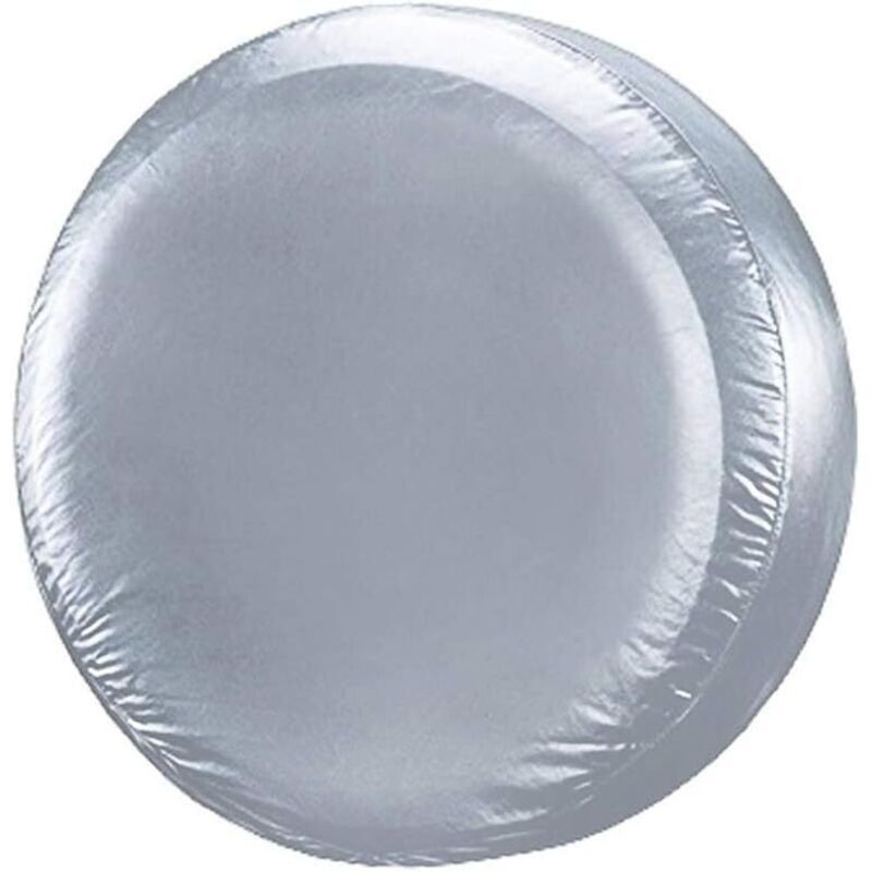 Argent 30" Pouces Housse de Pneu de Secours Couverture Roue pour Diamètre (75cm-80cm) Protection Antipoussière Imperméable Voiture