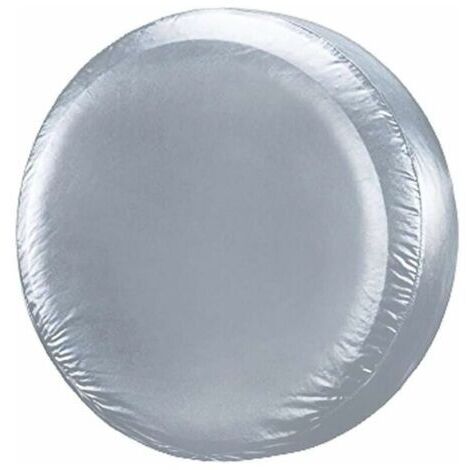 Argent 30" Pouces Housse de Pneu de Secours Couverture Roue pour Diamètre (75cm-80cm) Protection Antipoussière Imperméable Voiture
