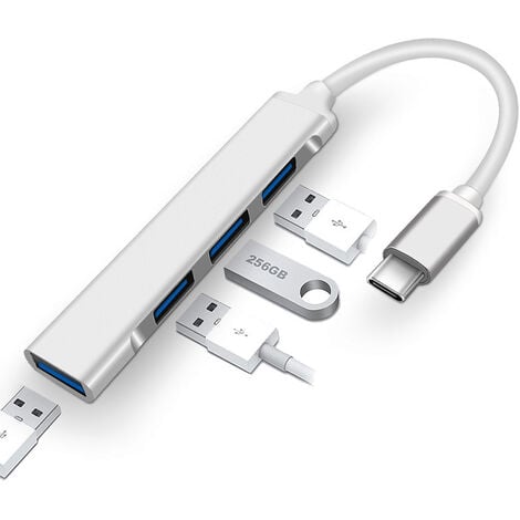 5€ sur Multiprise USB Hub Splitter USB 3.0 4 Ports haute vitesse (5Go) avec  Interrupteur Individuel et LED, tous droits réservés - Hub USB - Achat &  prix