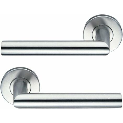Argent - Bouton de porte Guirlande Inox Rhythm Disco Carré 7mm (1 Paire)