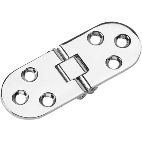 (Argent) Charnières à Bascule De Plateau Massif Arête Ronde Butler Satinée pour Tables Pliantes Machine à Coudre à Bord Arrondi en Alliage de Zinc à 180 Degrés, Plateaux Arrière à Rabattre.