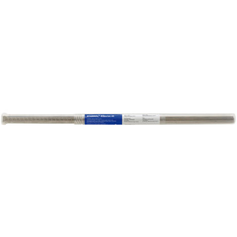 Argent d'apport de brasage, Dimensions : 1,5 x 500 mm,barres de 8 g (Par 25)