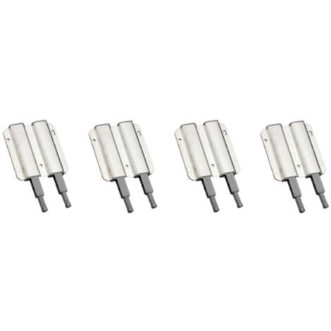 argent Porte Placard Push to Open Magnétiques aimant porte 4 pièces Loquet Magnetique Porte Fermeture