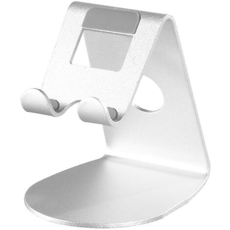 argent-support Tlphone, Dock Tlphone - Support Tlphone Bureau Pour Iphone 14 Pro Max Plus, 13/12/11 Pro Max, Mini Xs Max Xr X 8 7 6, Huawei, Samsu