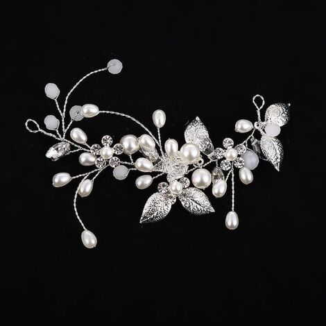 argent-vigne Cheveux Mariage Fleur Accessoire Cheveux Mariage Accessoire Cheveux Femme Mariage Pour Femmes Et Filles