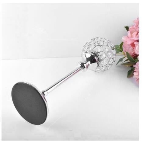 (Argent)Chandelier en cristal creux pour décoration de mariage - GETEK - 250mm - Argent
