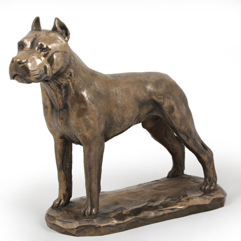 Argentinischer Hund, Dogo Argentino - exklusive Hundestatuette, luxuriöses Innendesign, limitierte Auflage von Art-Dog-Figuren