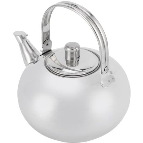 (Argent)Théière Acier inoxydable 304 - 18 cm Bouilloire portable