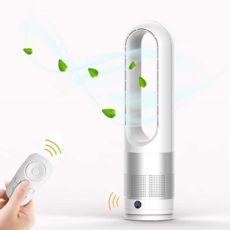 (Argent)Ventilateur Silencieux sur Pied avec Telecommande 60CM 8H minuterie - 8 vitesses Oscillation - Argent