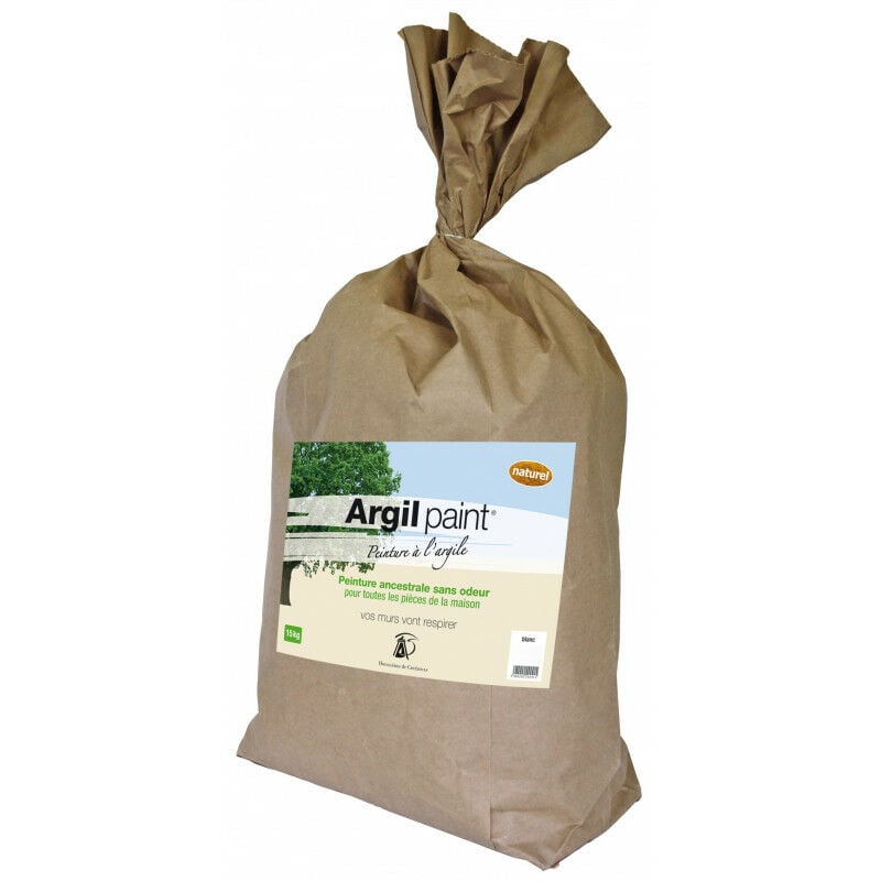 Argil Paint - Peinture à l'argile blanc Houillères De Cruéjouls Sac de 15kg