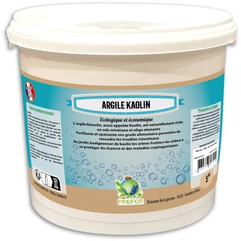 PREFOR Argile KAOLIN seau 10L 5kg